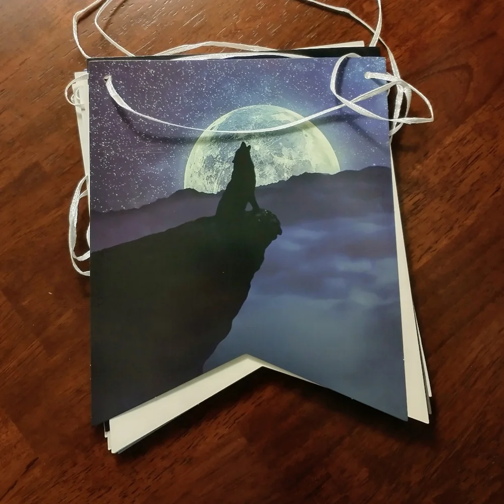Happy Birthday Wolf Party Banner